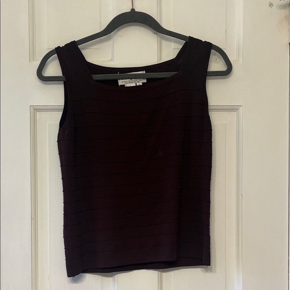 Elegant Brown Tank Top